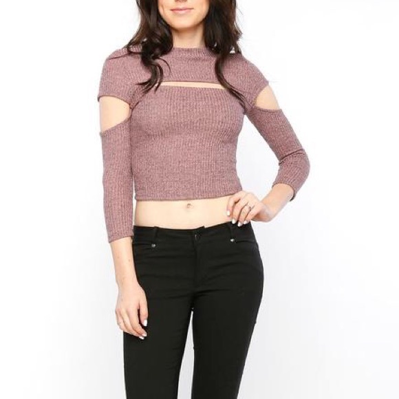 Mauve Crop Top - Picture 2 of 2