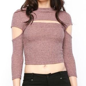 Mauve Crop Top