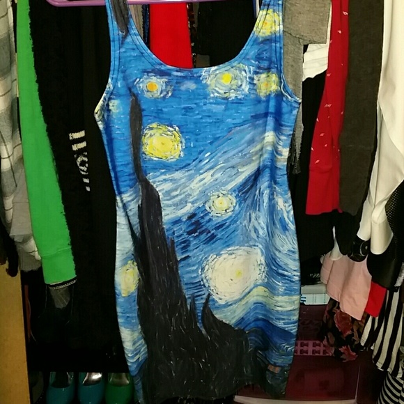 *Sold* "Starry Night" mini dress - Picture 2 of 4