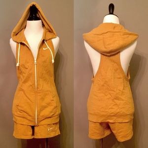 NIKE Two piece athletic racerback romper