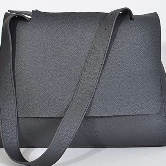 Designer Faux Leather Every Day Bag Black - Picture 1 of 2