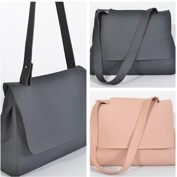 Designer Faux Leather Every Day Bag Black - Picture 2 of 2