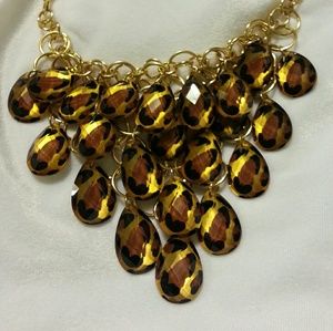 Gorgeous Leopard Bib Necklace