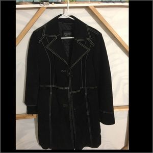 Winlit leather jacket with white seams