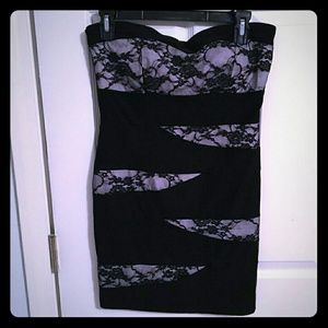 Black and white mini dress ??