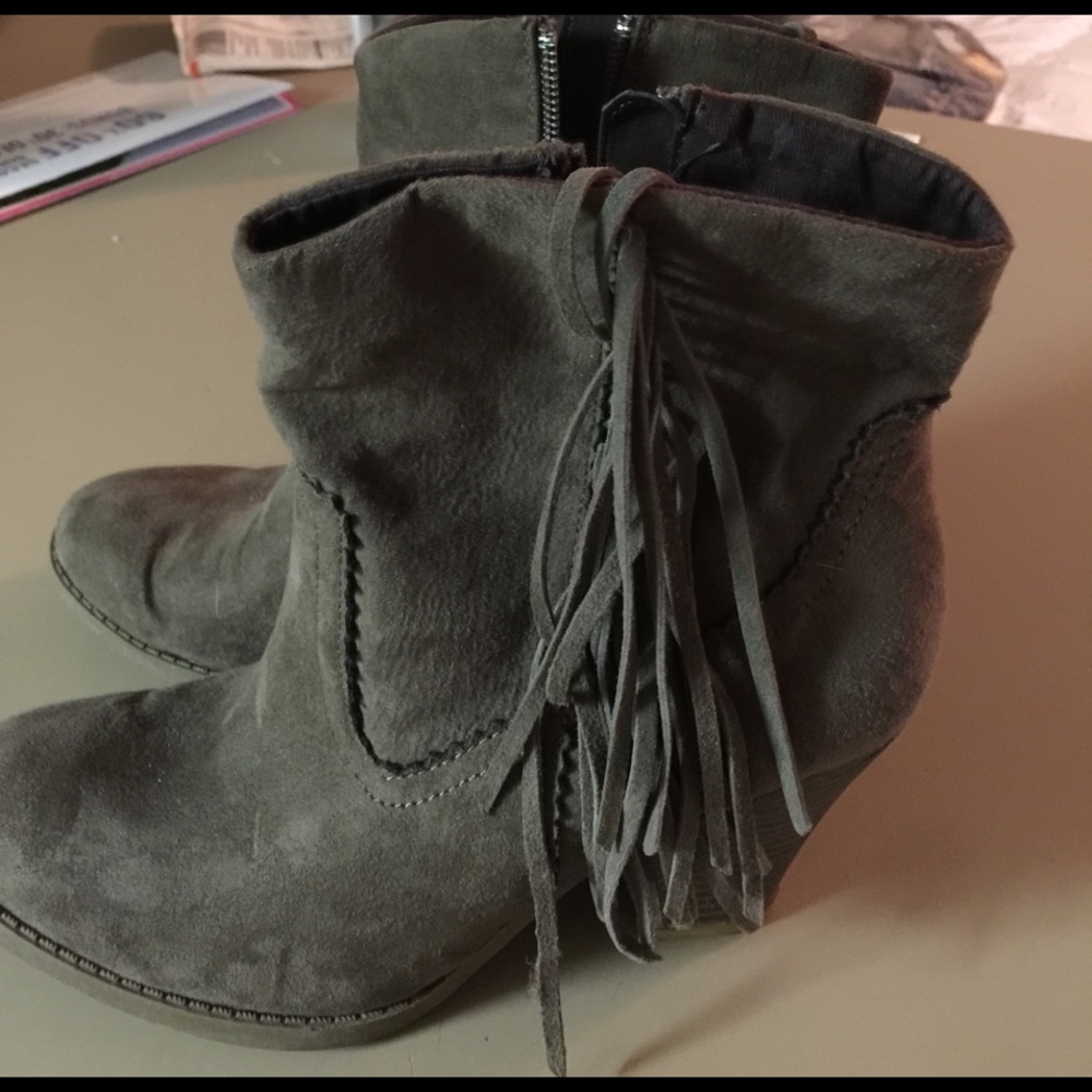 Brown booties