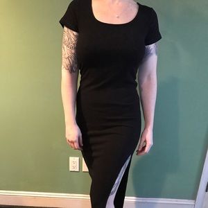 Black sweater dress