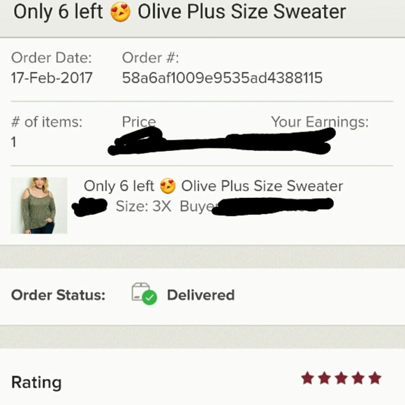 Olive Plus Size Cold Shoulder Sweater - Picture 5 of 7