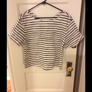 J. Crew cropped blouse