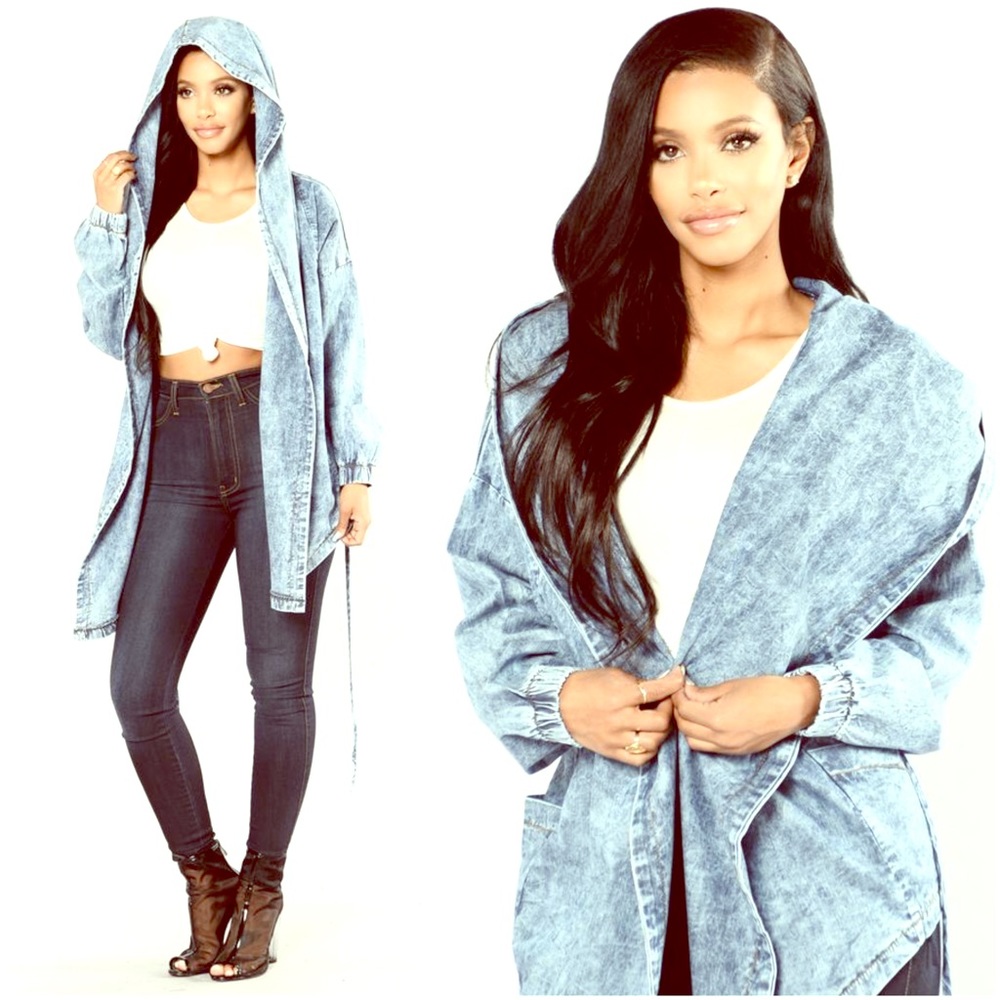 Hooded Denim Jacket