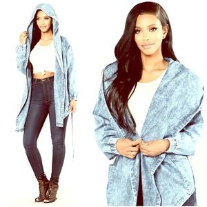 Hooded Denim Jacket