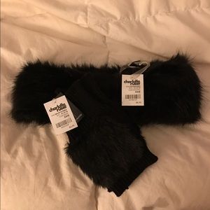 Faux Fur Headband and Glove Set