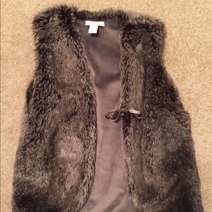 Faux fur vest