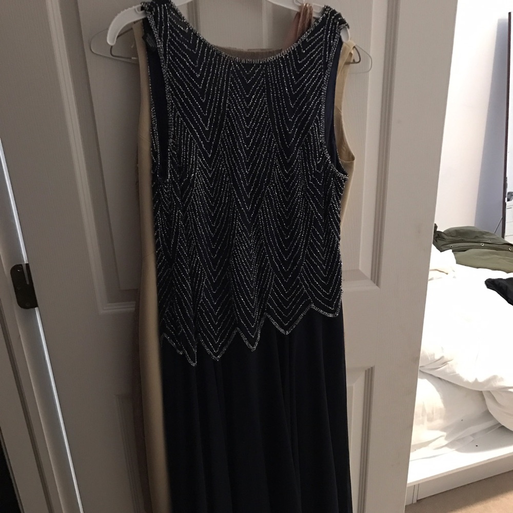 Navy blue prom dress