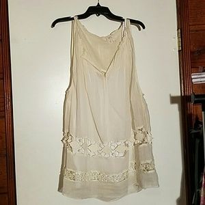❌❌SOLD❌❌ Free People vintage white slip dress