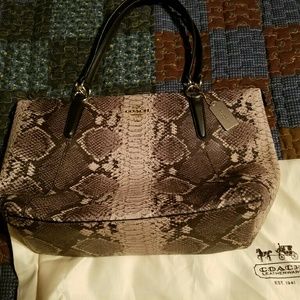 Authentic Coach Snakeskin Handbag