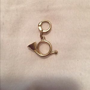 Fossil French Horn Gold Charm