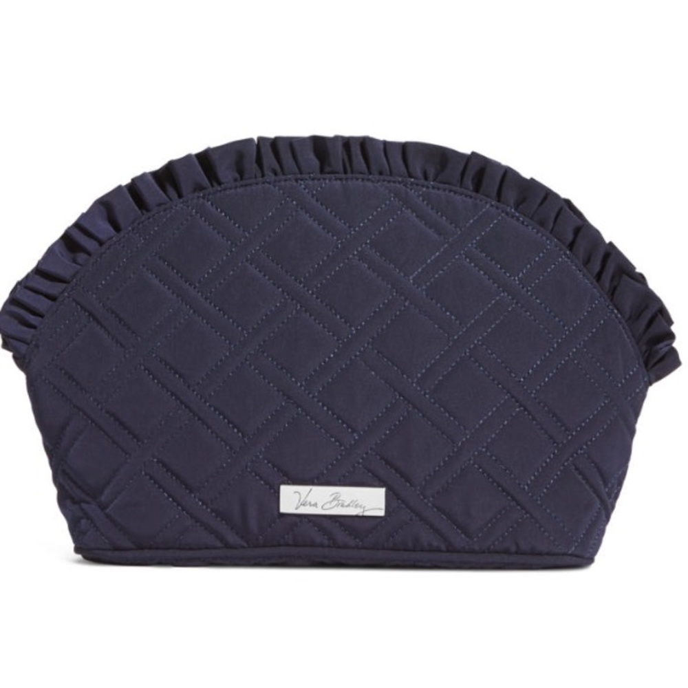 Vera Bradley large ruffle cosmetic case