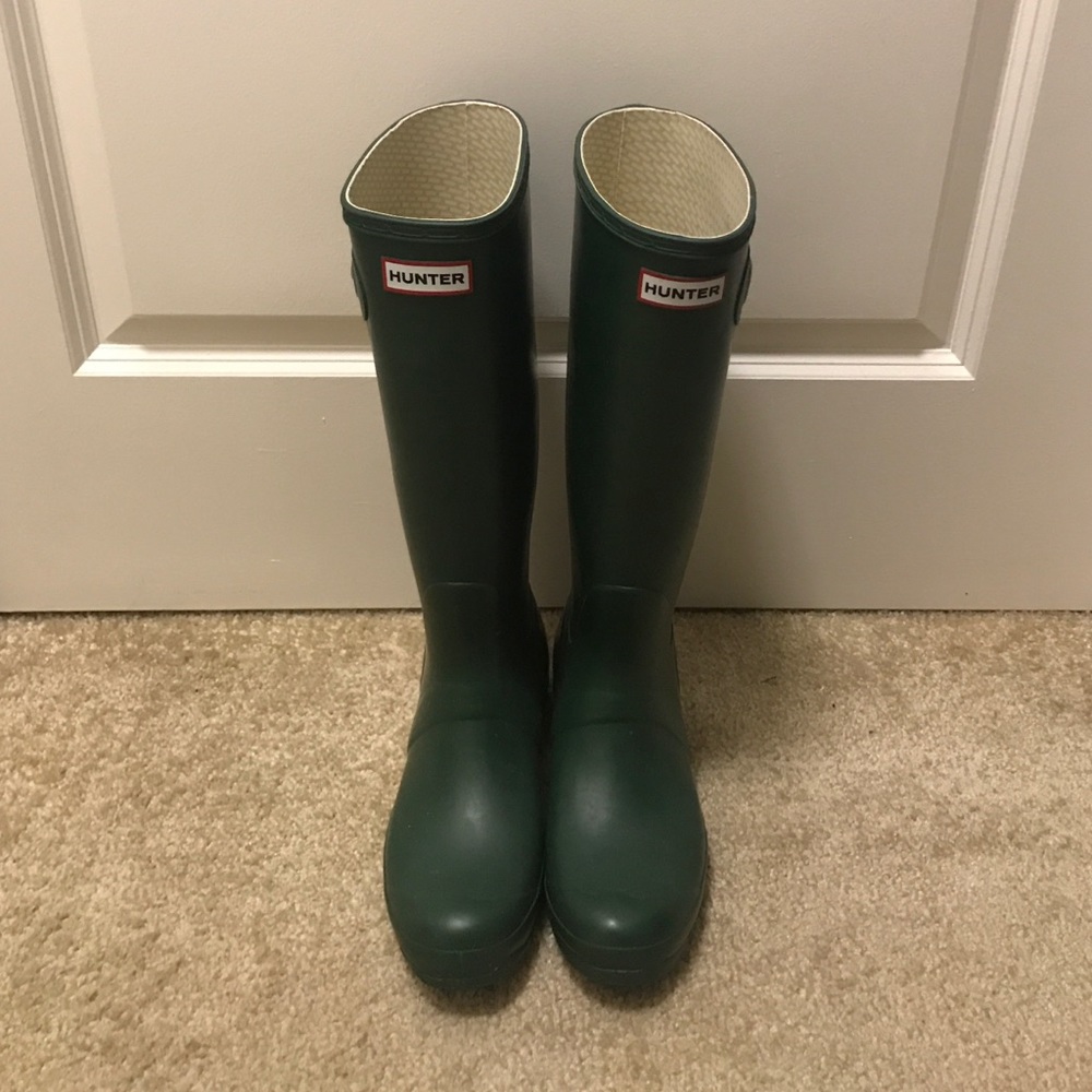 Matte Green Hunter Rainboots