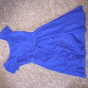 B. Darling blue lace dress