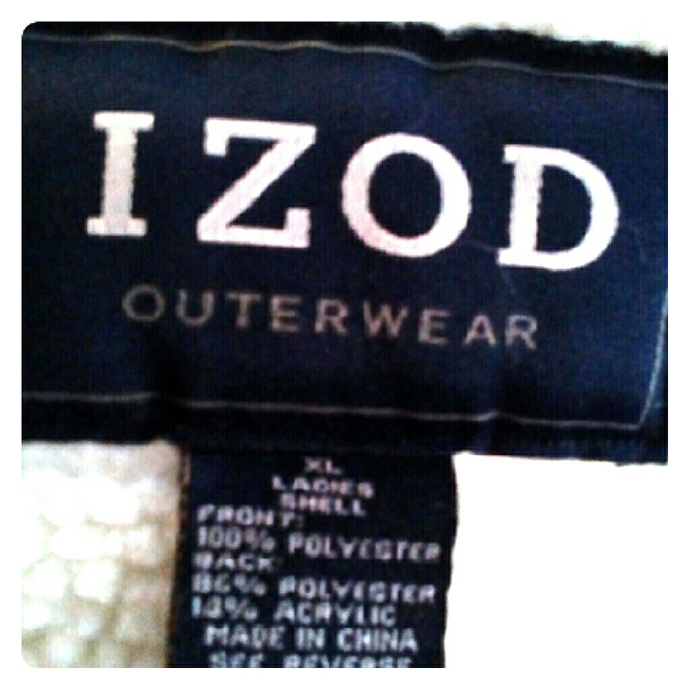 Izod outerwear vest, light purple, Fuax fur inaide