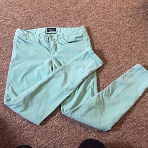American Eagle mint green skinny pant