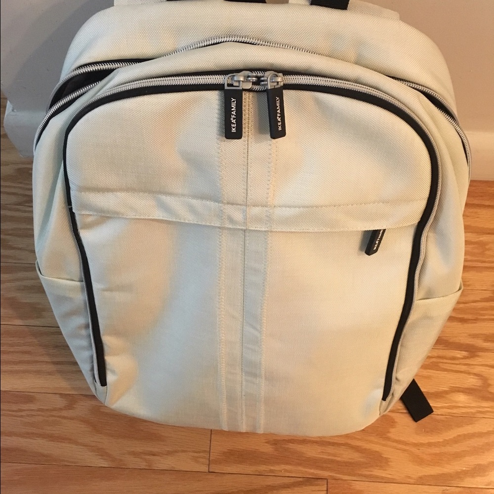 IKEA off white laptop backpack