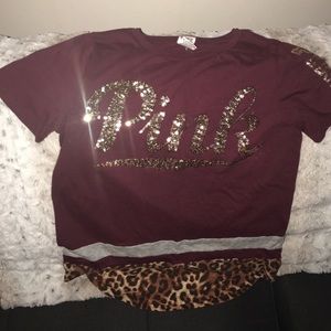 pink bling tee