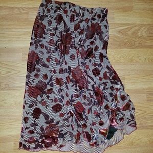 ❌❌SOLD❌❌ vintage knee length skirt ~ floral print
