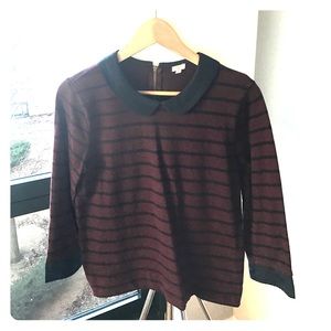 Jcrew Peter Pan Collar cotton top.