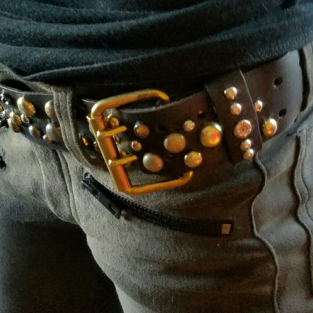 ❌❌SOLD❌❌ Studded belt-hand made. sm.