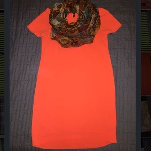 Great Orange Dress by Top Shop