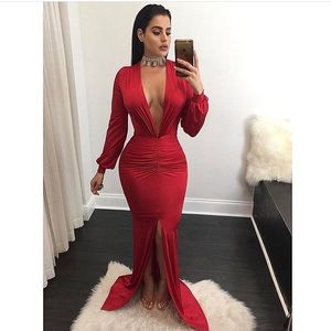 RED GLAM DRESS 💃🏻💃🏻