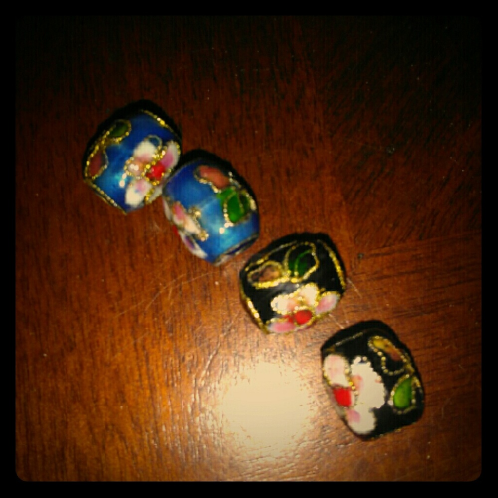 Vintage cloissone beads