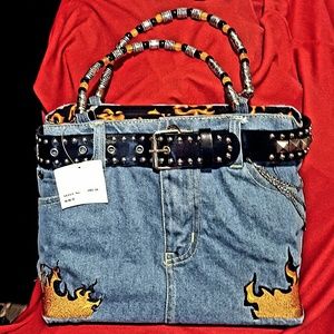 NWT! Raybest Jeans Denim Purse