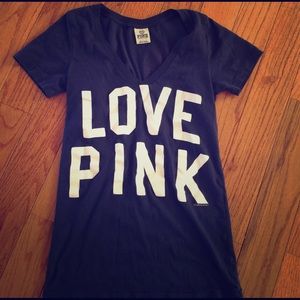 Navy blue VS Pink T shirt