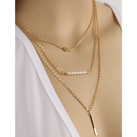 🔥 Sale! Three layers necklace - Picture 2 of 3