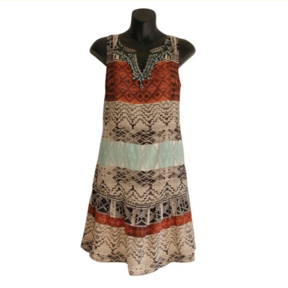 TWELFTH ST BY CYNTHIA VINCENT silk print dress