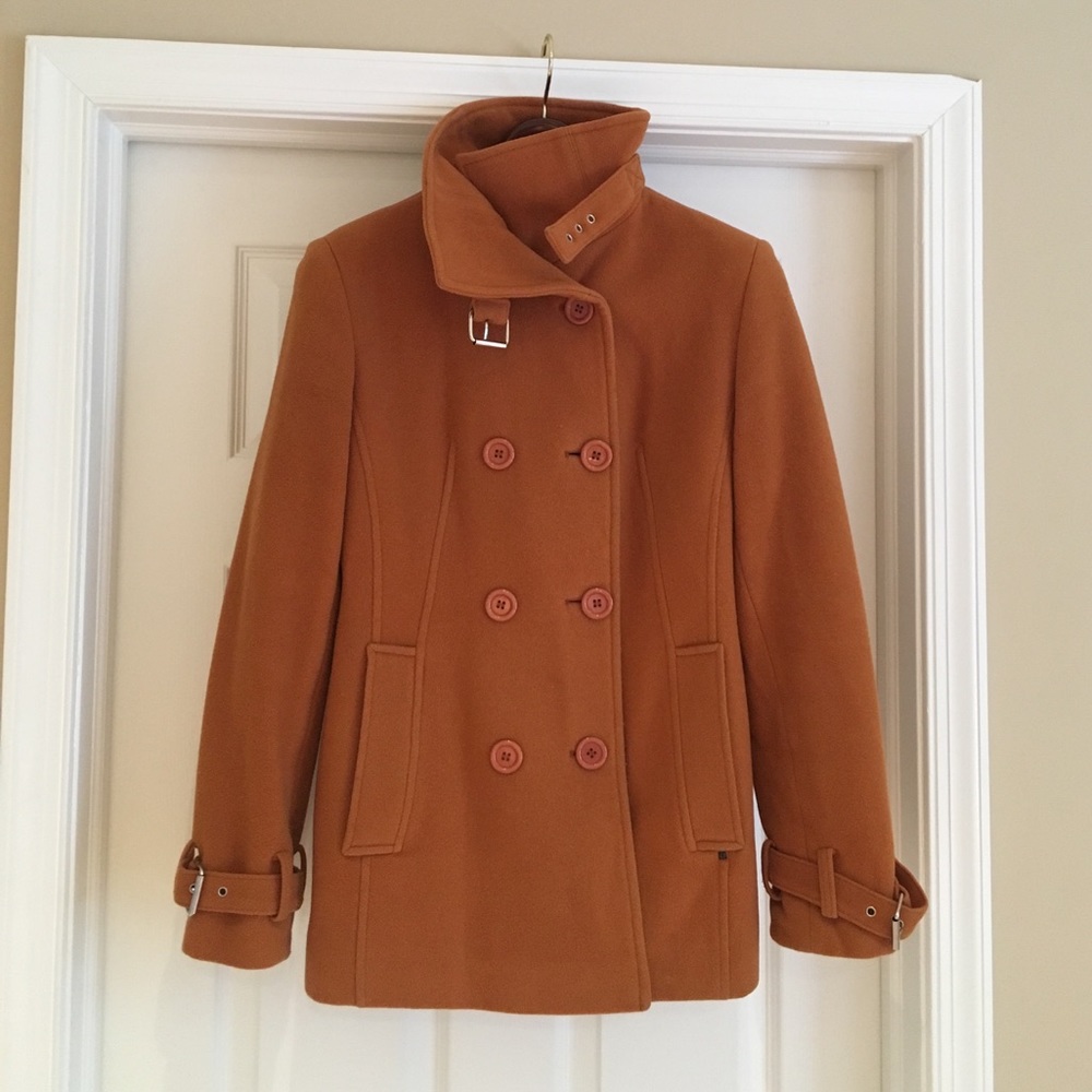 Pea Coat | burnt orange | size 6