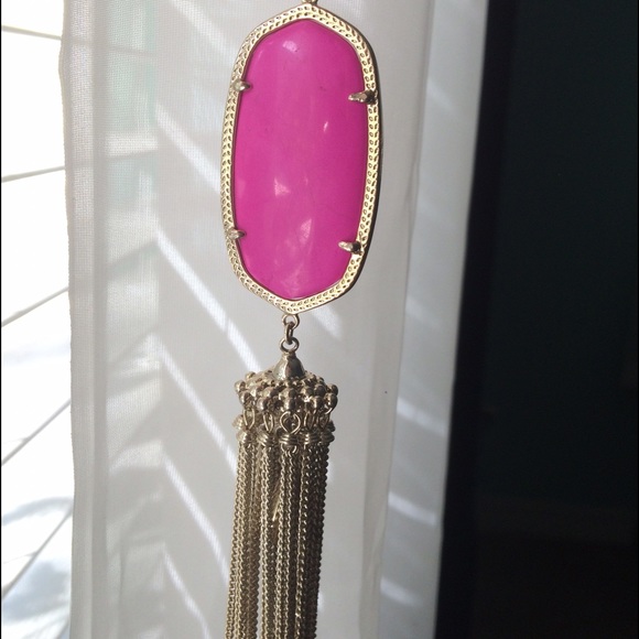 Kendra Scott magenta Rayne necklace - Picture 1 of 4
