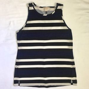 Banana Republic // Blue, White, Black Stripes Top