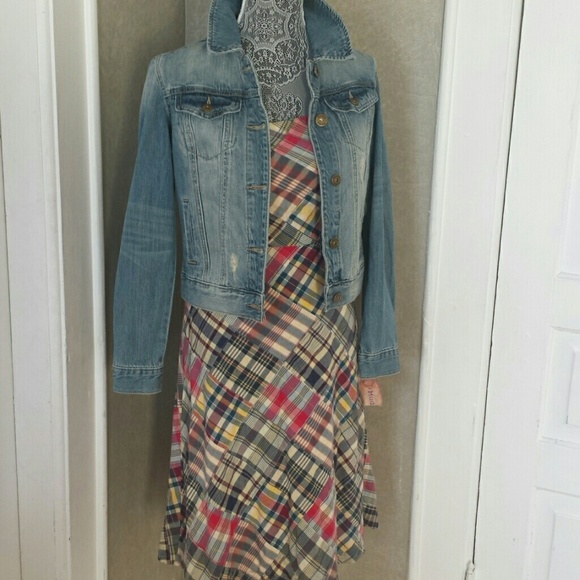 American Eagle Outfitters Dresses & Skirts - Madras Plaid Strapless Dress