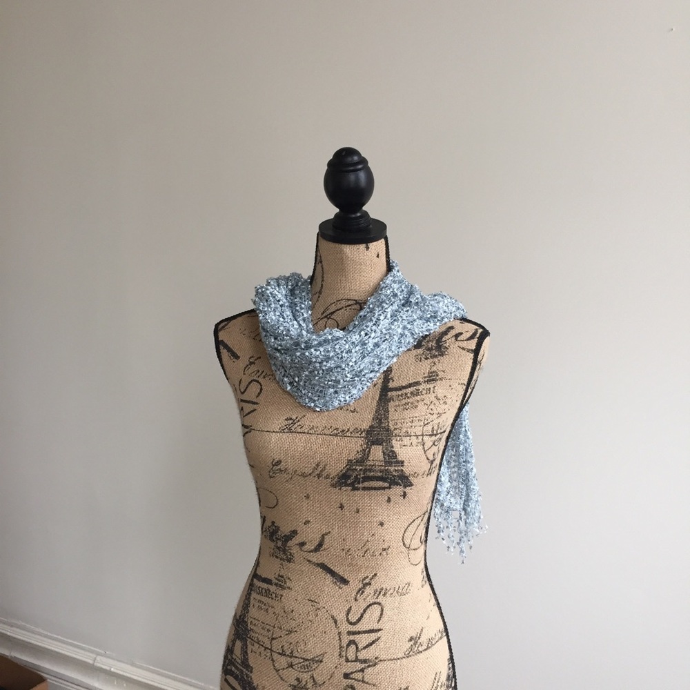 Beautiful powder blue scarf