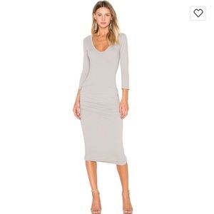 james perse classic skinny dress long sleeve