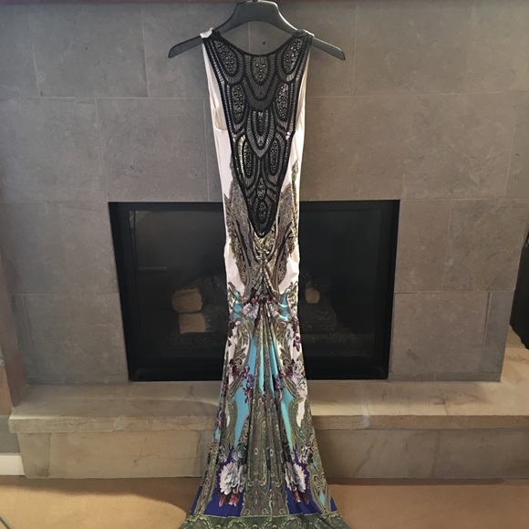 Sky Dresses & Skirts - Stunning Sky Golubitsa Crochet Beaded Back Maxi