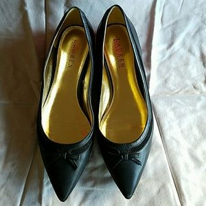 Blak Ralph Lauren flats..
