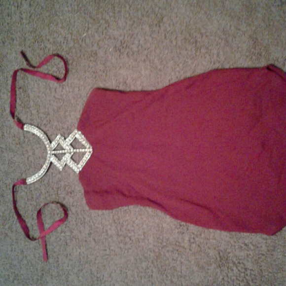 Short dress maroon a'gaci - Picture 1 of 2