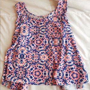 neon tulip back tank top