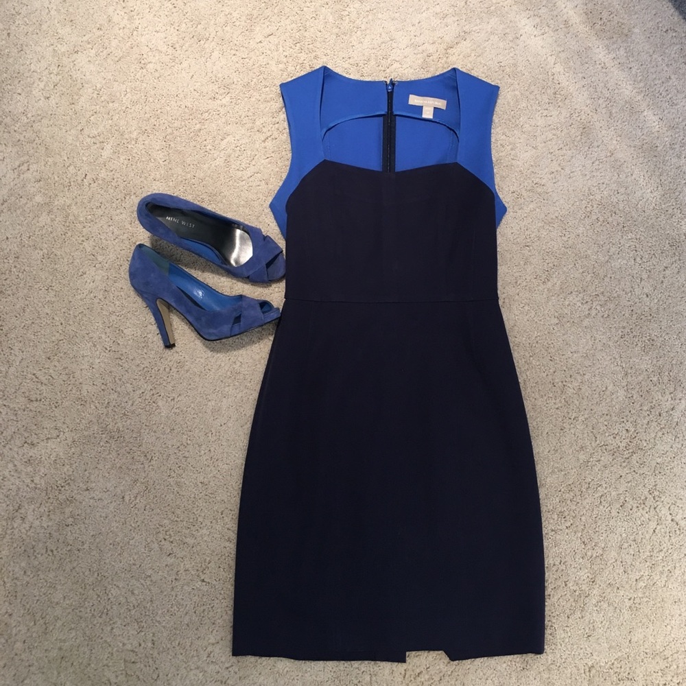 Navy and Blue Banana Republic Dress