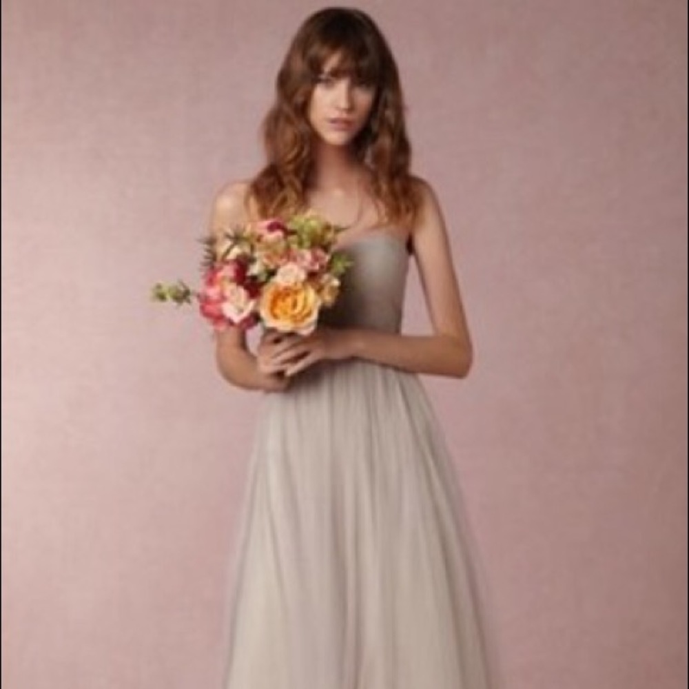 Jenny Yoo Mist Gray Annabelle bridesmaid dress